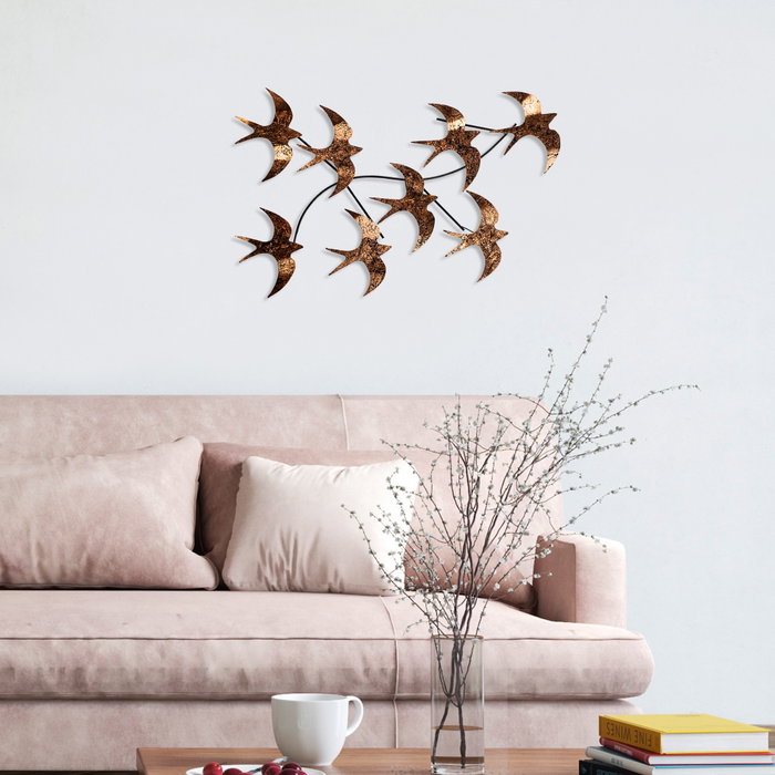 Wallity Flying Birds 3 Escultura de pared de metal Multicolor Wallity Flying Birds 3 Escultura de pared de metal Multicolor